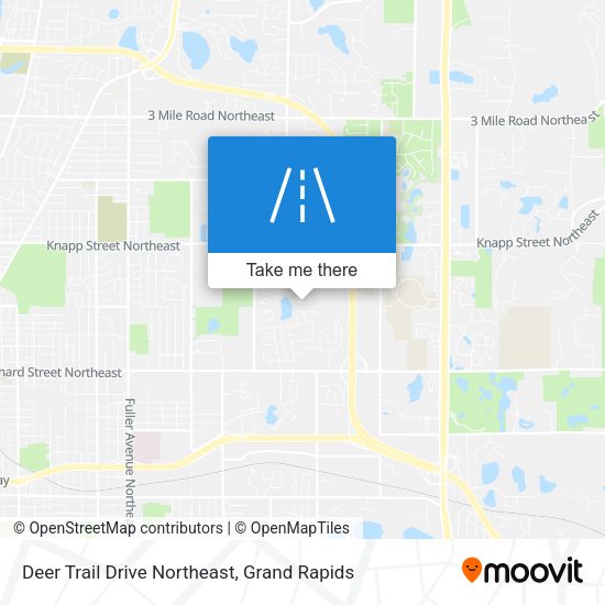 Deer Trail Drive Northeast map