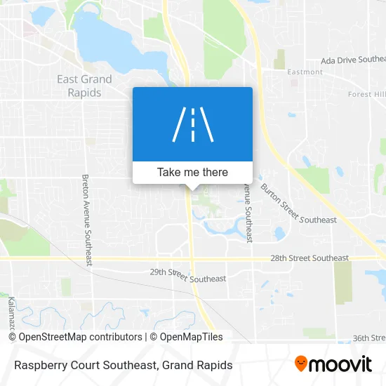 Raspberry Court Southeast map