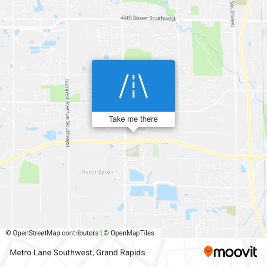Metro Lane Southwest map