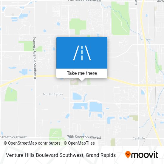 Venture Hills Boulevard Southwest map