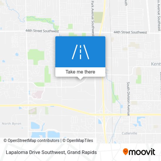 Lapaloma Drive Southwest map