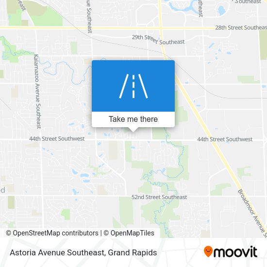 Mapa de Astoria Avenue Southeast