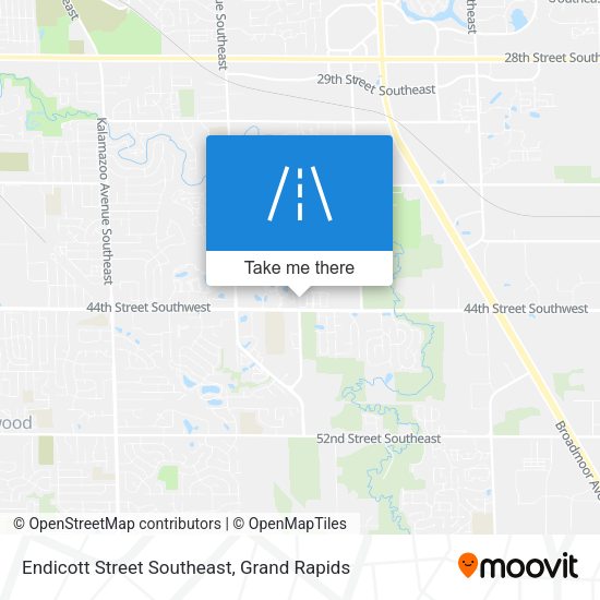 Endicott Street Southeast map