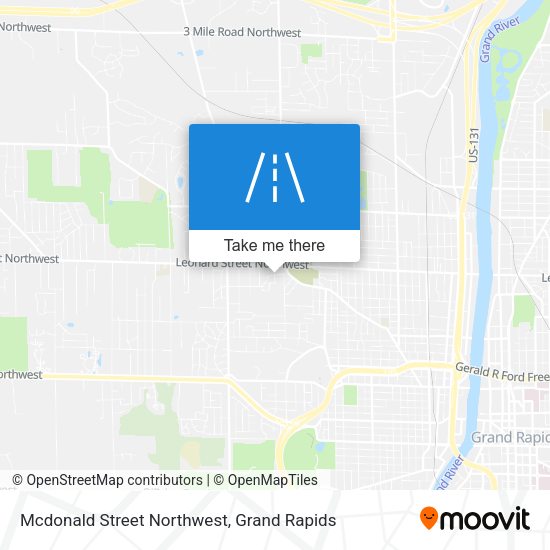 Mcdonald Street Northwest map
