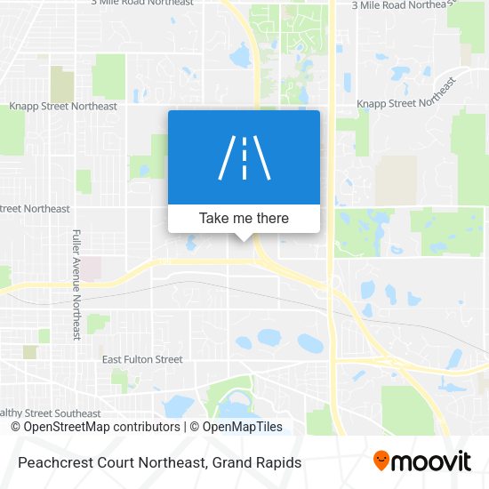 Mapa de Peachcrest Court Northeast