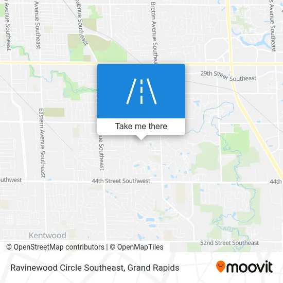 Ravinewood Circle Southeast map