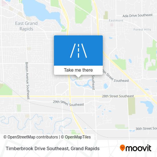 Timberbrook Drive Southeast map