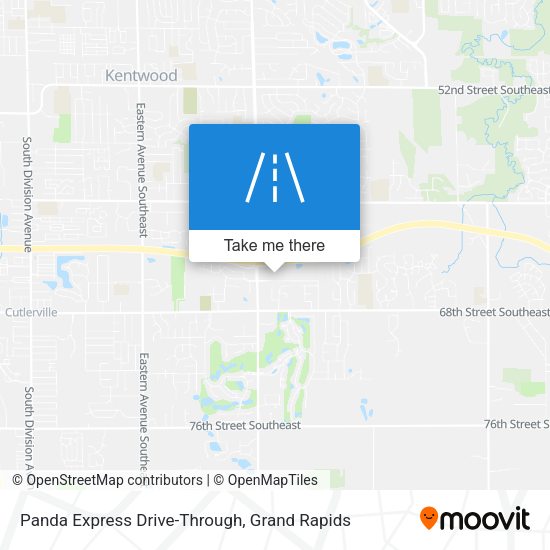 Mapa de Panda Express Drive-Through