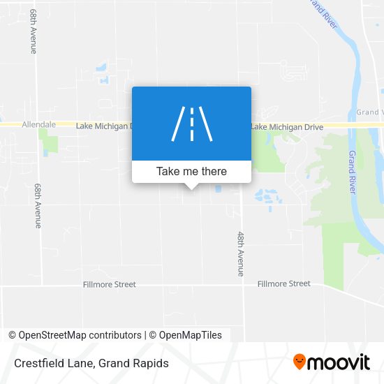 Mapa de Crestfield Lane