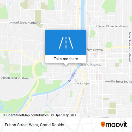 Fulton Street West map