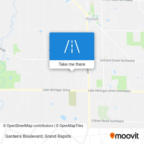 Gardens Boulevard map