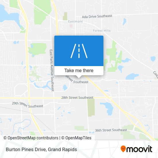 Burton Pines Drive map