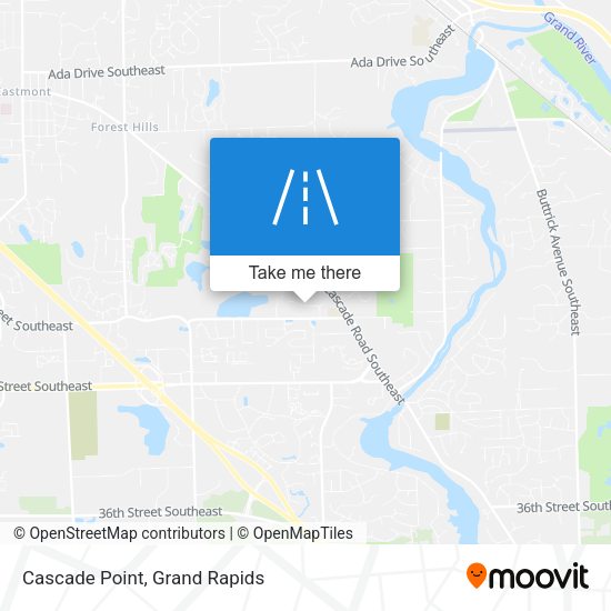 Mapa de Cascade Point