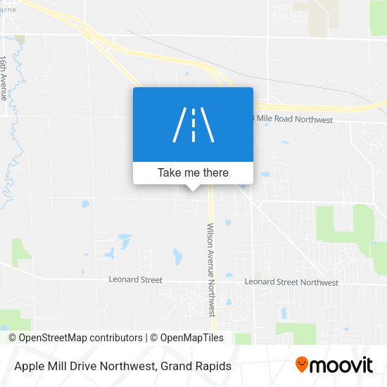 Mapa de Apple Mill Drive Northwest