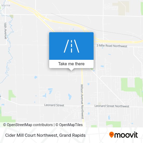 Mapa de Cider Mill Court Northwest