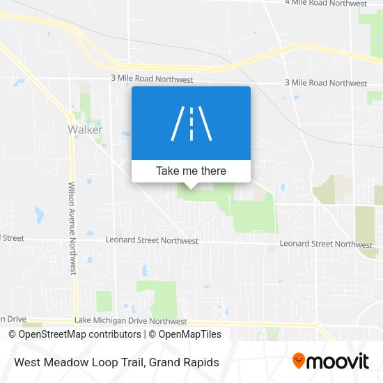 Mapa de West Meadow Loop Trail