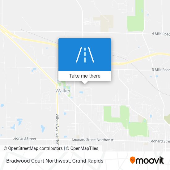 Bradwood Court Northwest map