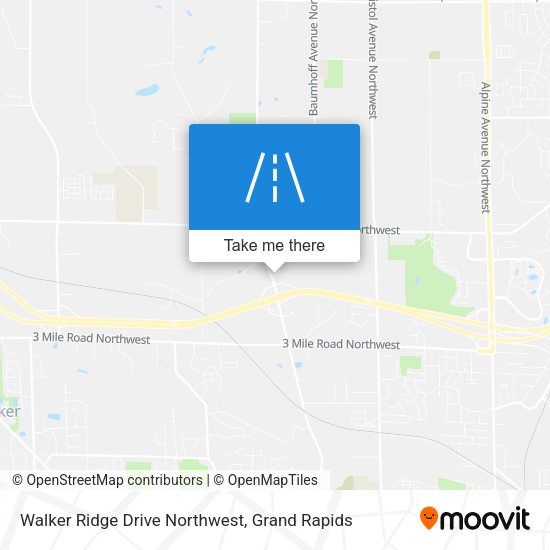 Walker Ridge Drive Northwest map