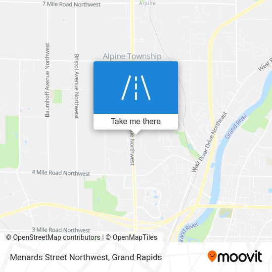 Mapa de Menards Street Northwest