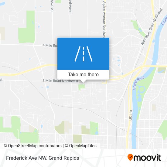 Mapa de Frederick Ave NW