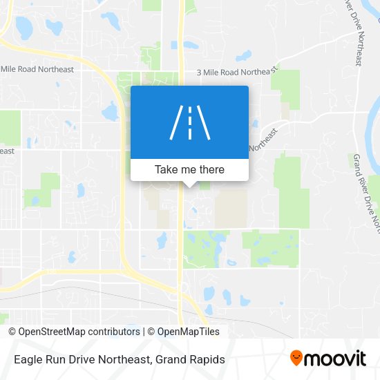 Eagle Run Drive Northeast map