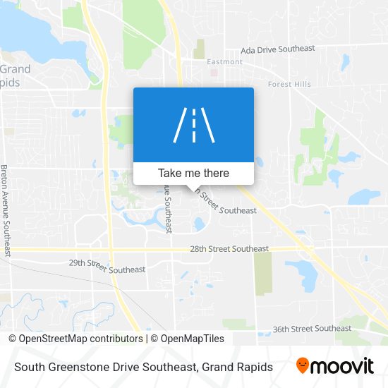 Mapa de South Greenstone Drive Southeast