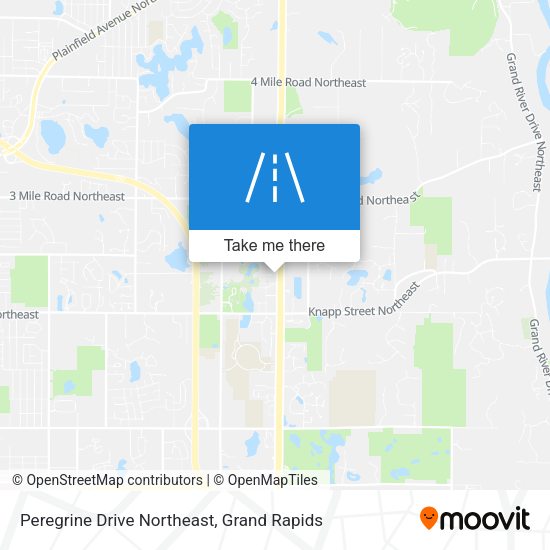 Peregrine Drive Northeast map