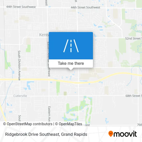 Ridgebrook Drive Southeast map