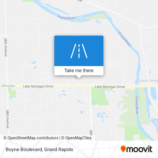 Boyne Boulevard map