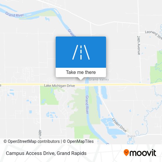 Campus Access Drive map
