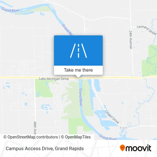 Campus Access Drive map