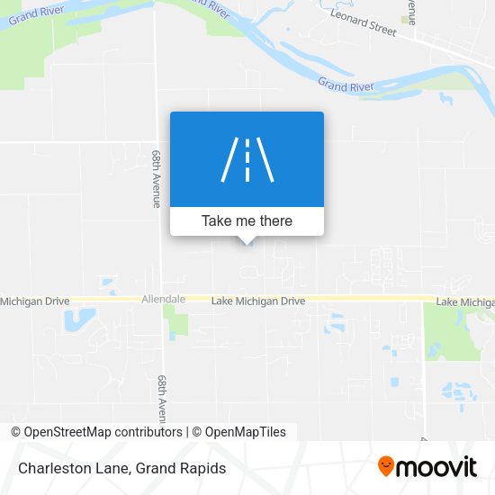 Charleston Lane map