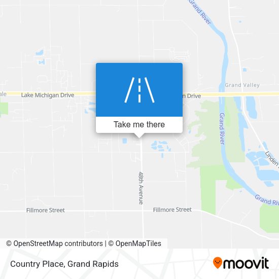 Country Place map