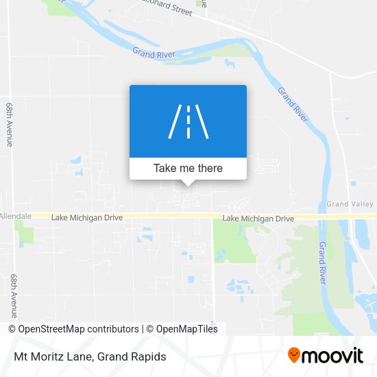 Mt Moritz Lane map