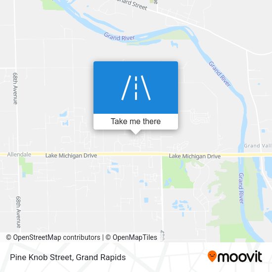 Pine Knob Street map