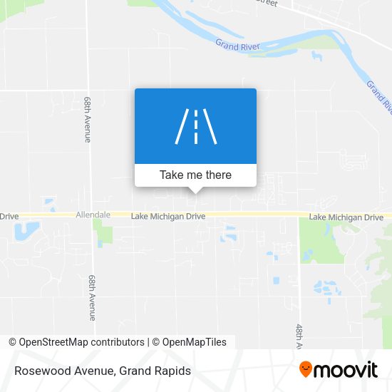 Rosewood Avenue map