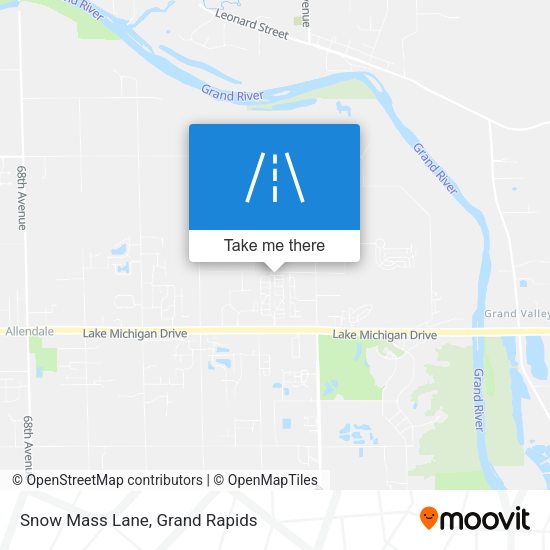 Mapa de Snow Mass Lane