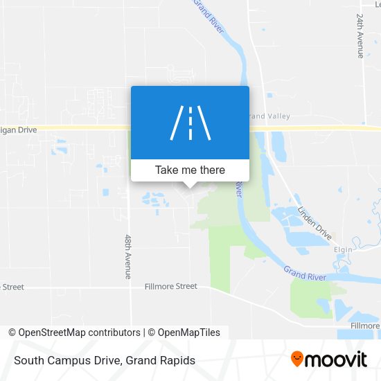 South Campus Drive map