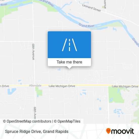 Mapa de Spruce Ridge Drive