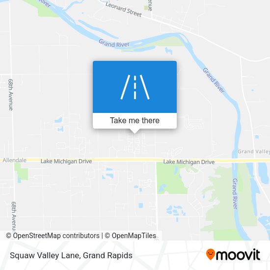 Mapa de Squaw Valley Lane