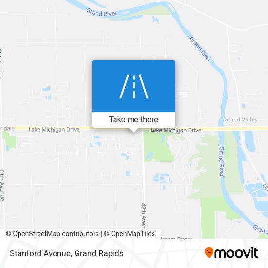 Stanford Avenue map