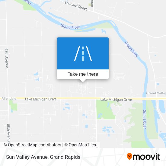 Mapa de Sun Valley Avenue