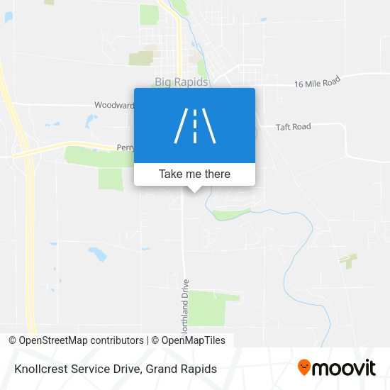 Knollcrest Service Drive map