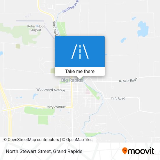 North Stewart Street map
