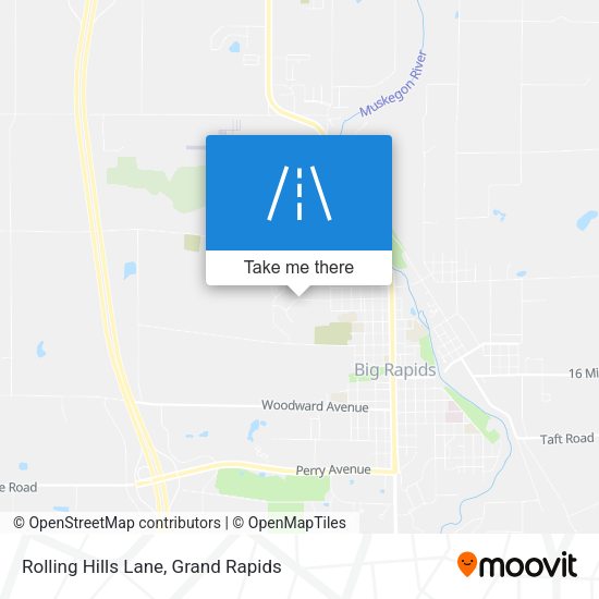 Rolling Hills Lane map
