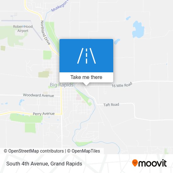 South 4th Avenue map