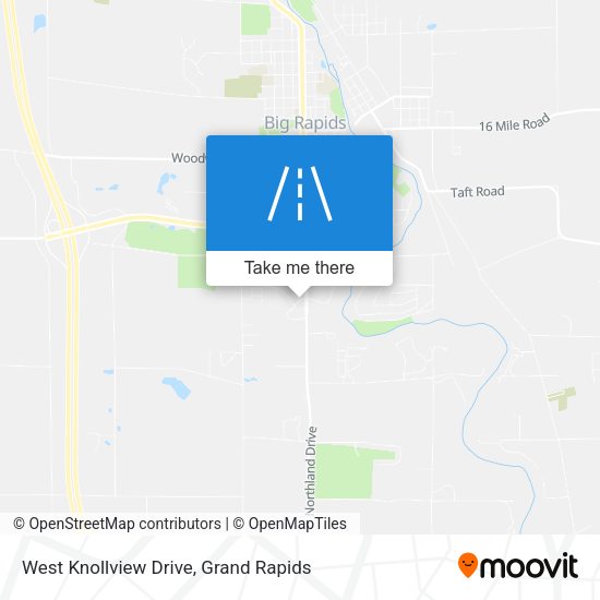 West Knollview Drive map