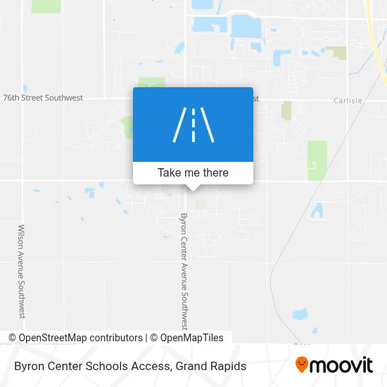Byron Center Schools Access map