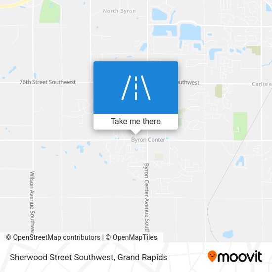 Sherwood Street Southwest map