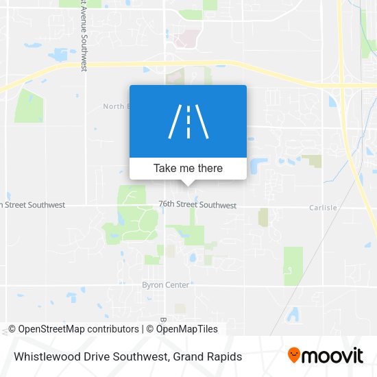 Mapa de Whistlewood Drive Southwest